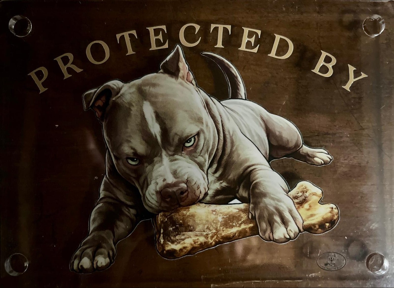 Targa Decorativa – Bully Territory - Christmas The Bully