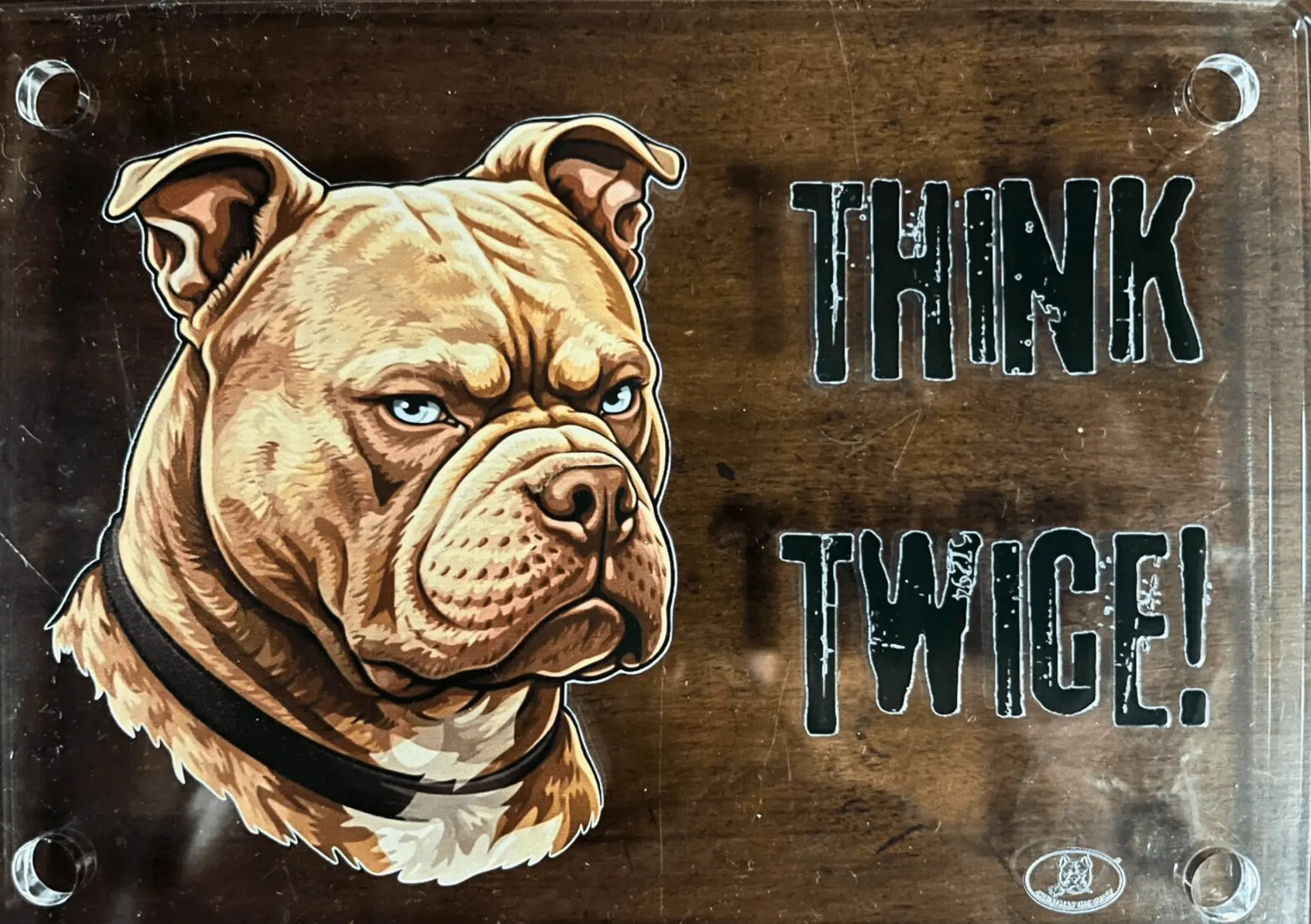 Targa Decorativa – Bully Territory - Christmas The Bully