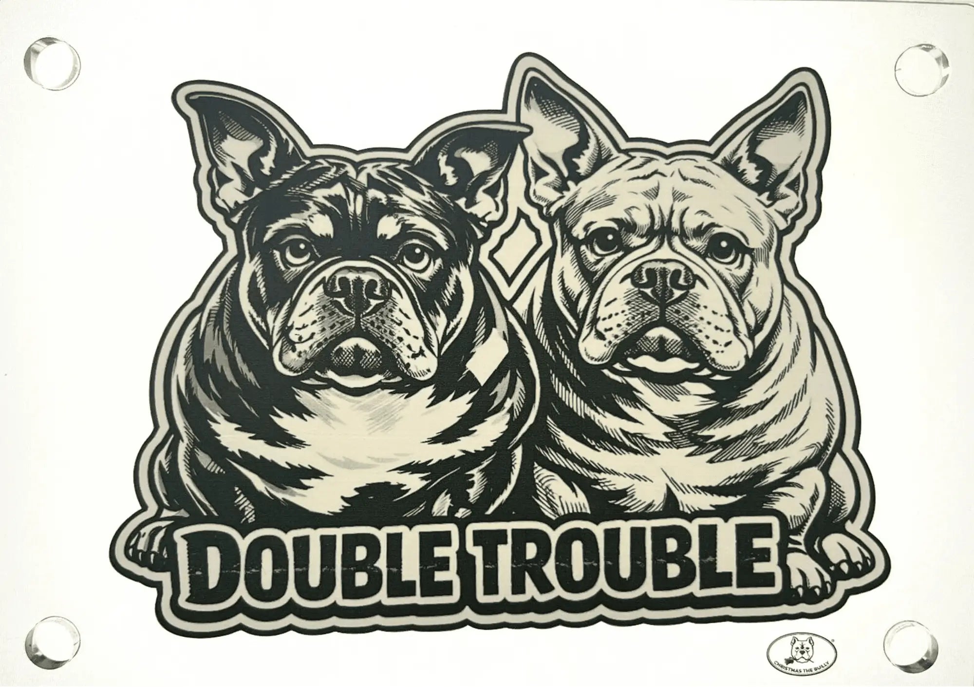 Targa Decorativa – Bully Territory - Christmas The Bully