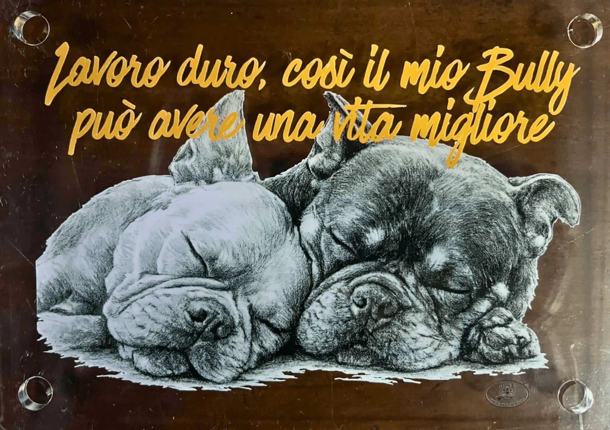 Targa decorativa - Bully Territory - Christmas The Bully