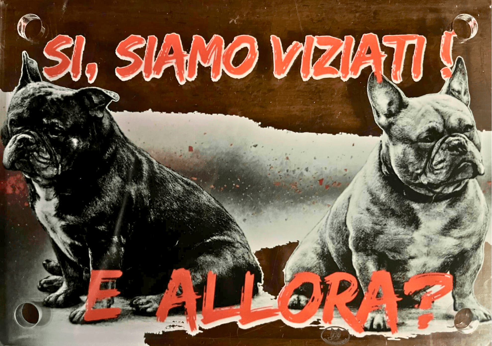 Targa Decorativa – Bully Territory - Christmas The Bully