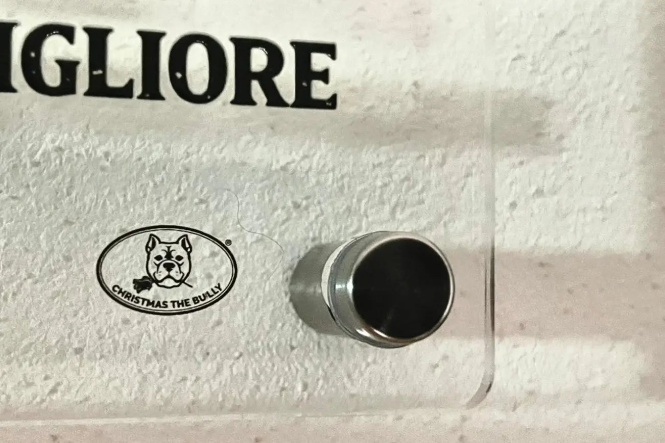 TARGA D'INGRESSO IN PLEXIGLASS PER CANCELLI E MURI – TERRITORIO BULLY - Christmas The Bully