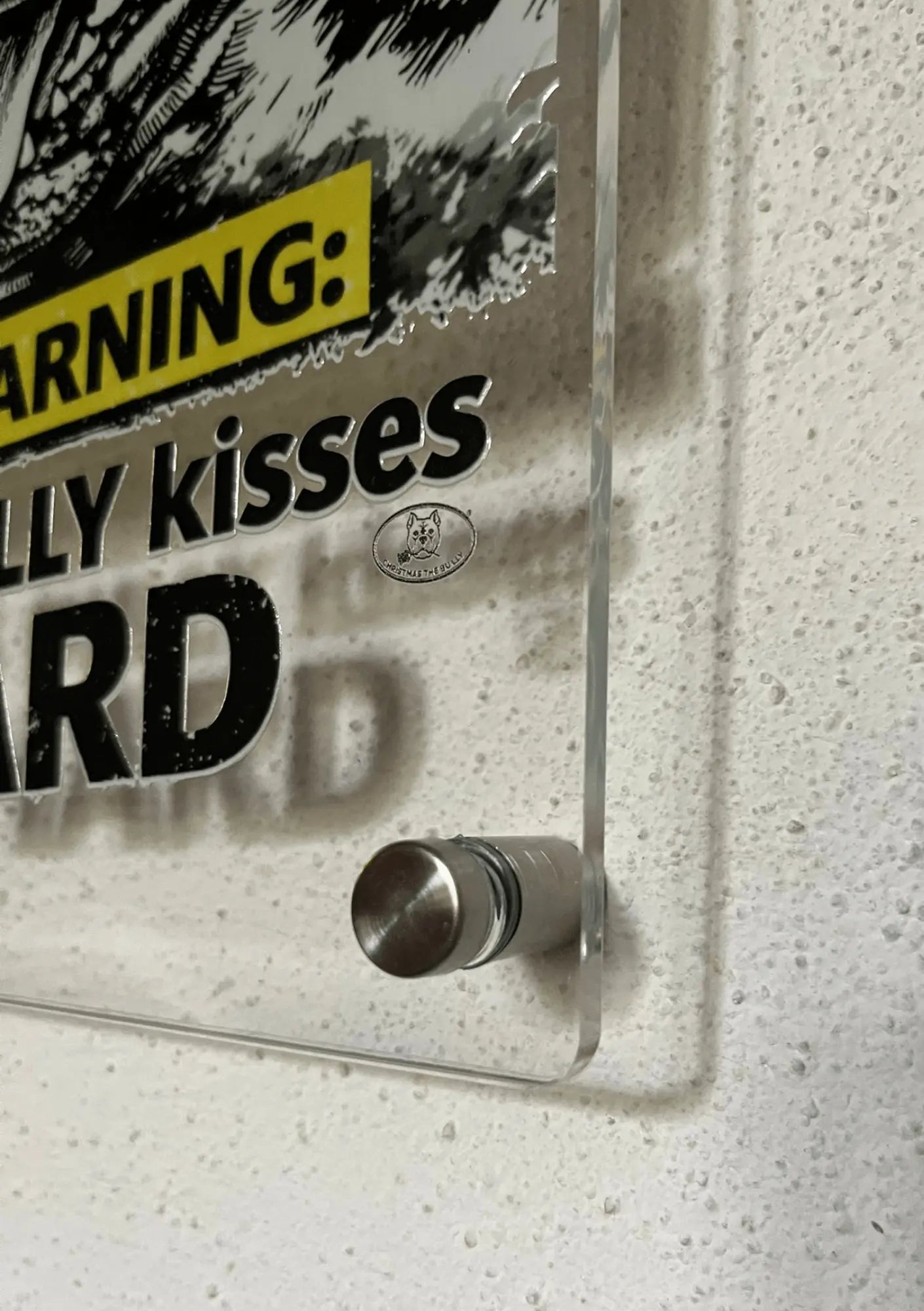 Targa Territorio Bully – This Bully Kisses Hard | Christmas The Bully® - Christmas The Bully