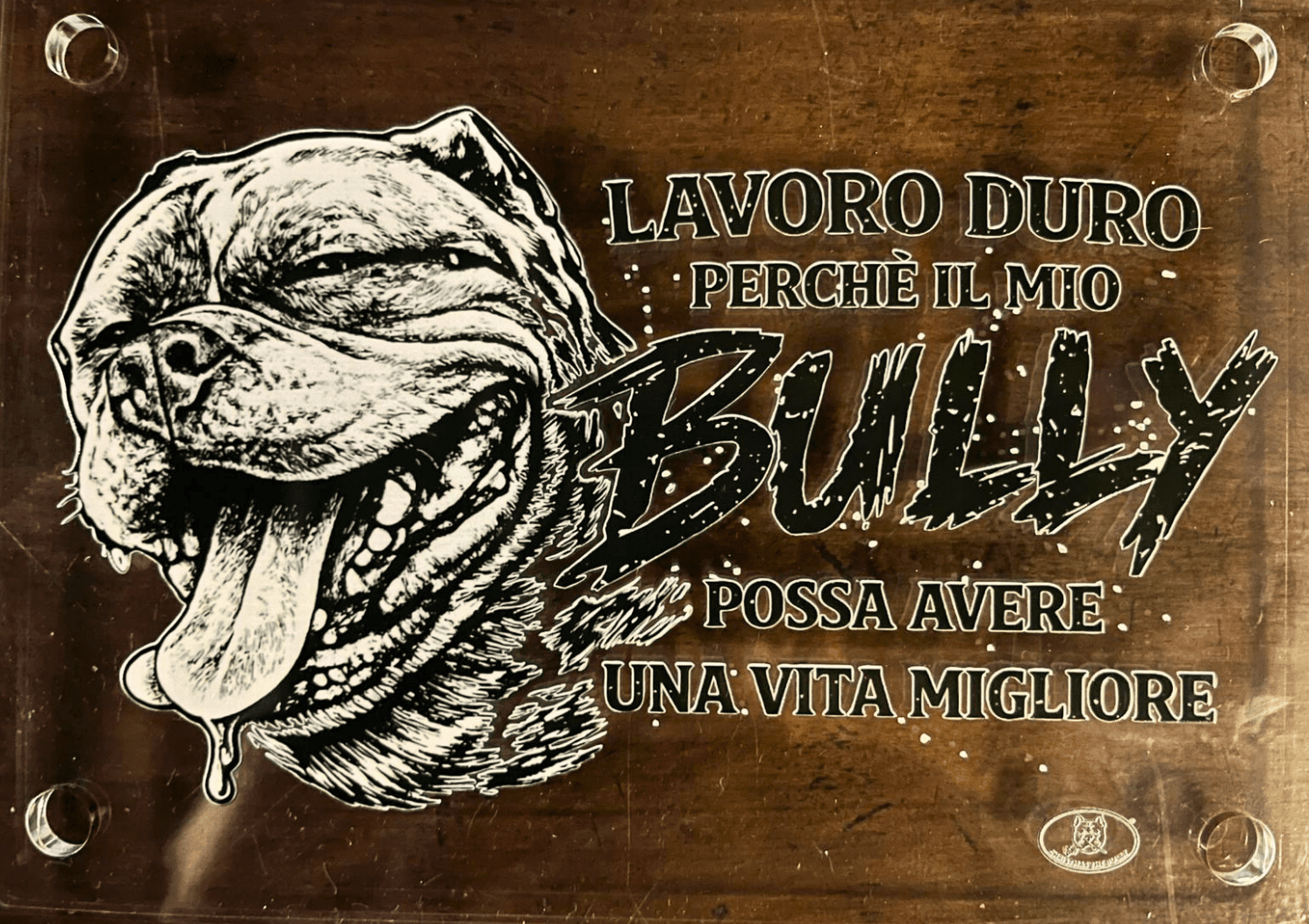 Targa Decorativa – Bully Territory - Christmas The Bully