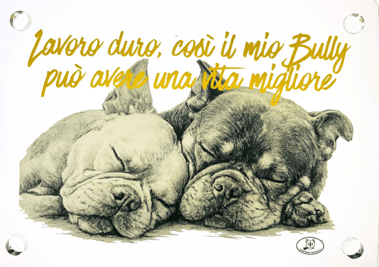 Targa decorativa - Bully Territory - Christmas The Bully