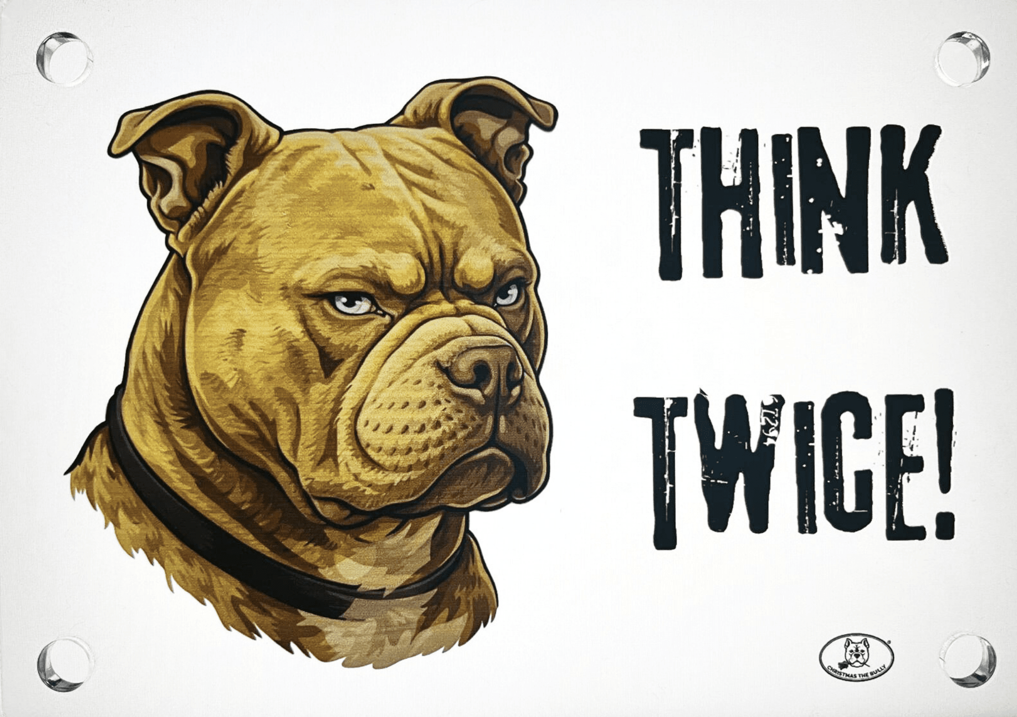 Targa Decorativa – Bully Territory - Christmas The Bully