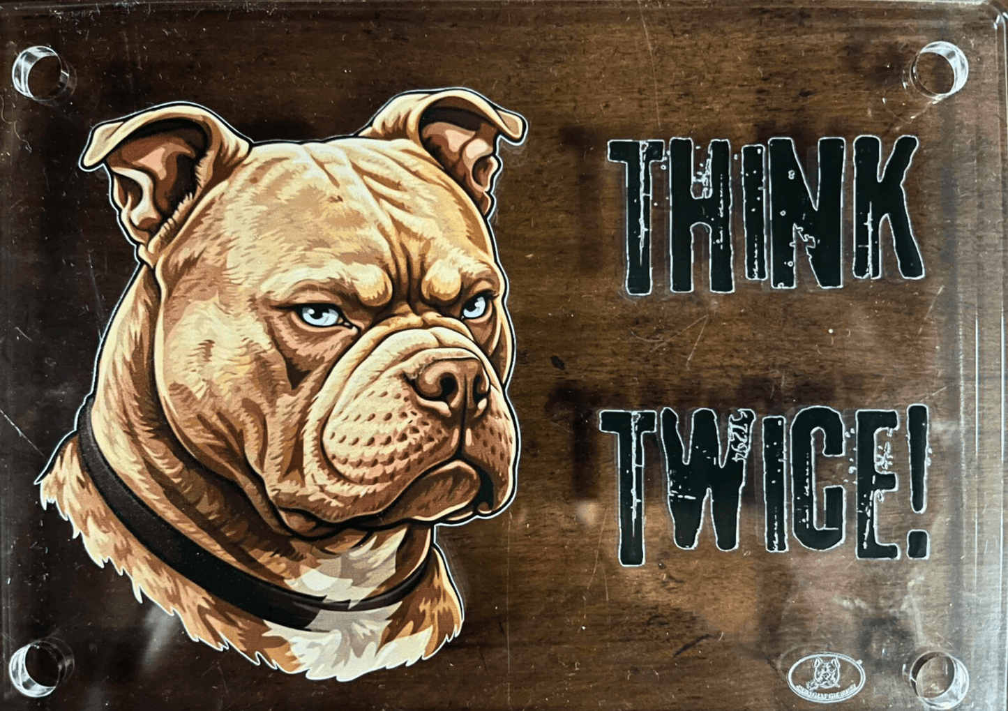 Targa Decorativa – Bully Territory - Christmas The Bully