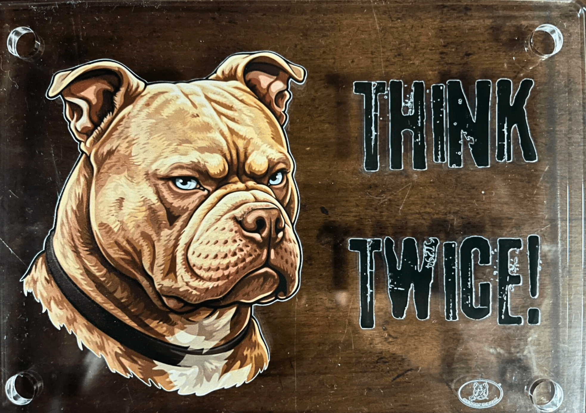 Targa Decorativa – Bully Territory - Christmas The Bully