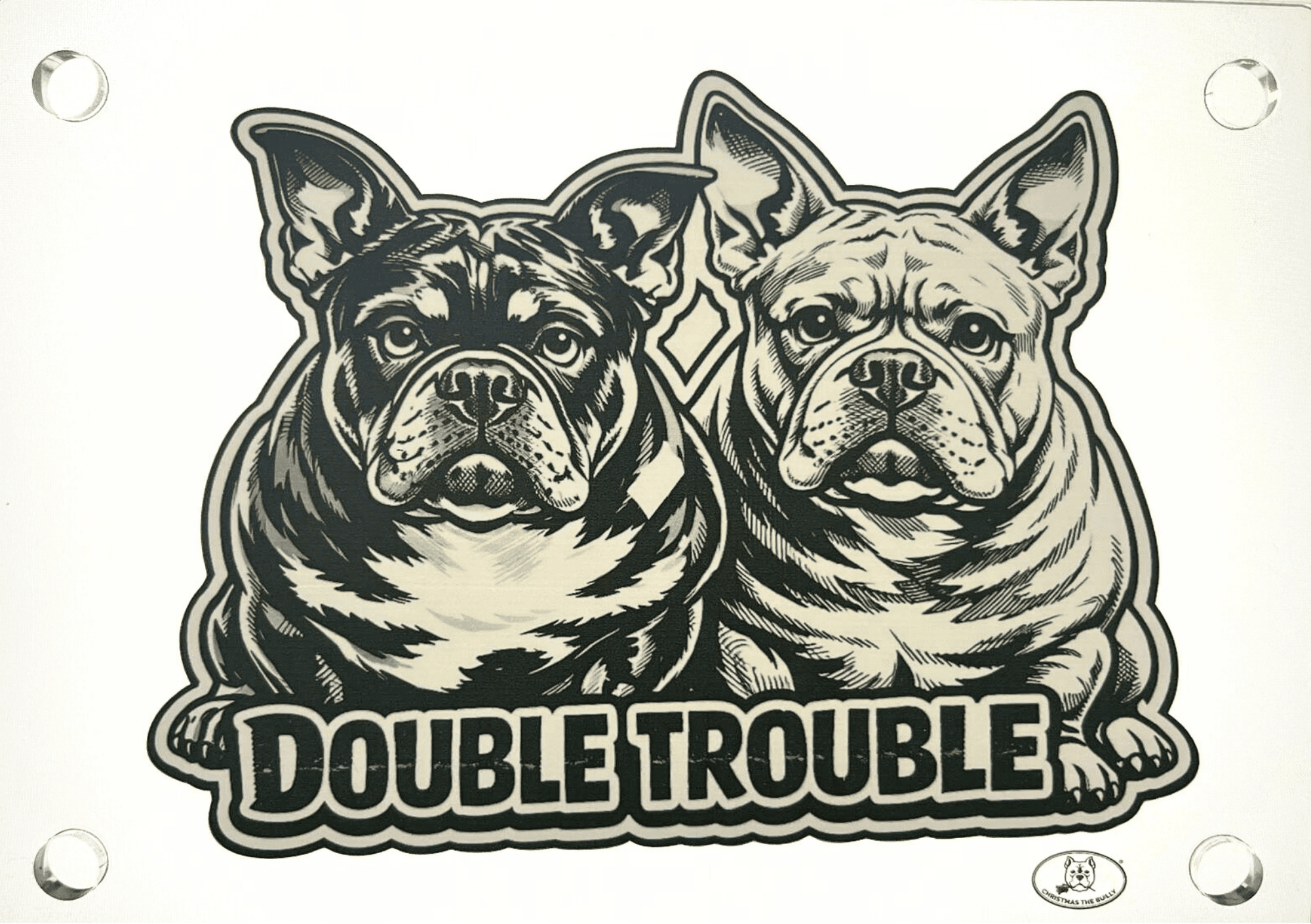 Targa Decorativa – Bully Territory - Christmas The Bully