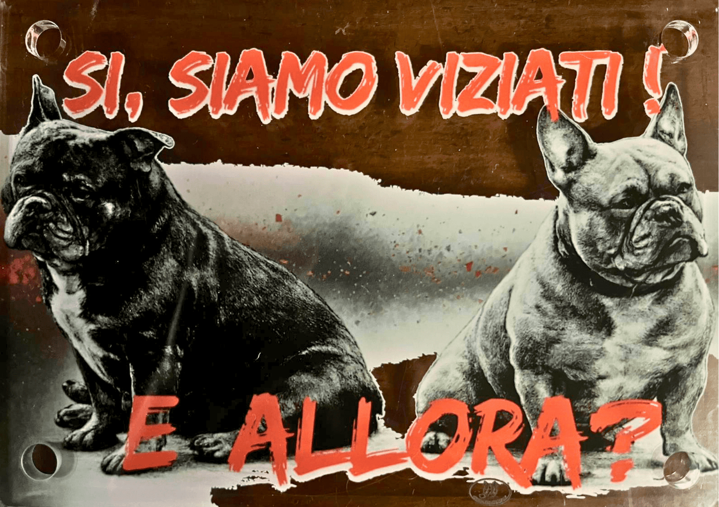 Targa Decorativa – Bully Territory - Christmas The Bully