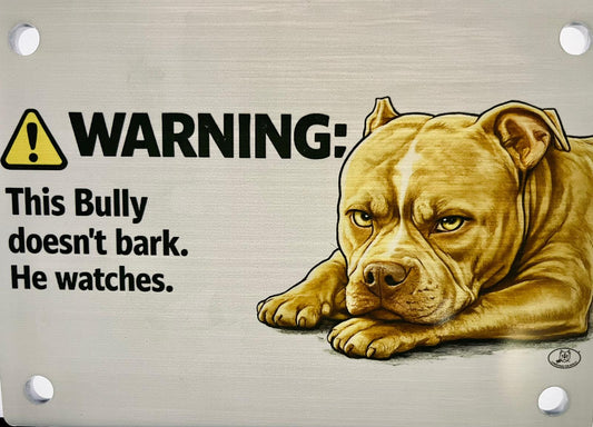 TARGA D'INGRESSO IN PLEXIGLASS PER CANCELLI E MURI – TERRITORIO BULLY - Christmas The Bully