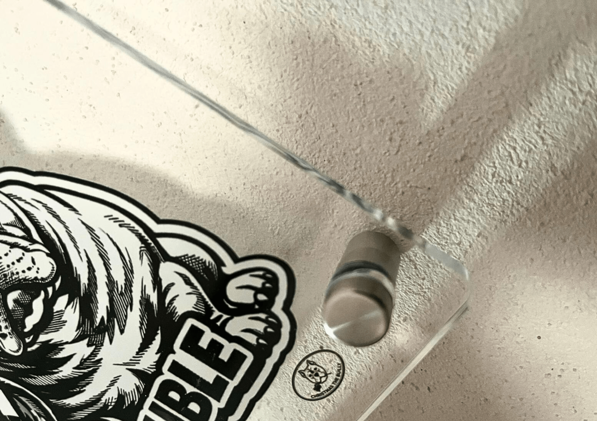 TARGA D'INGRESSO IN PLEXIGLASS PER CANCELLI E MURI – TERRITORIO BULLY - Christmas The Bully