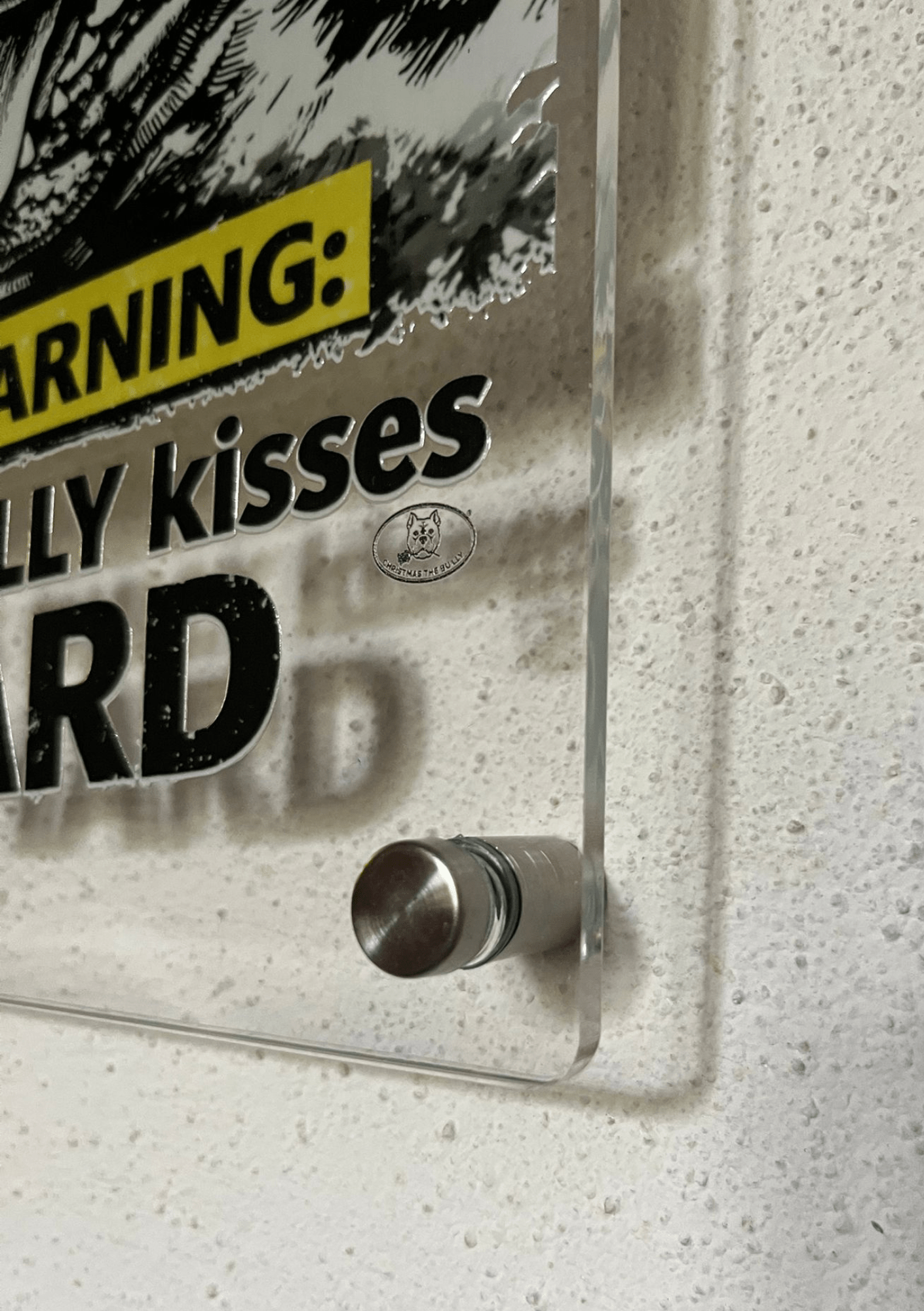 Targa Territorio Bully – This Bully Kisses Hard | Christmas The Bully® - Christmas The Bully